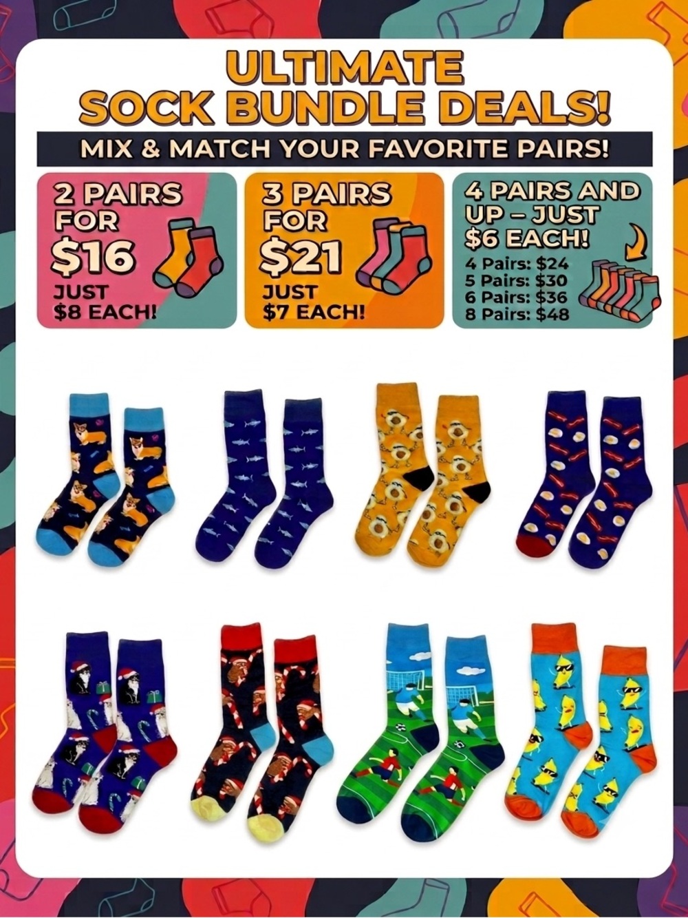 Sock It to Me – Sock Bundle Deals! Happy Feet, Happier Wallet!